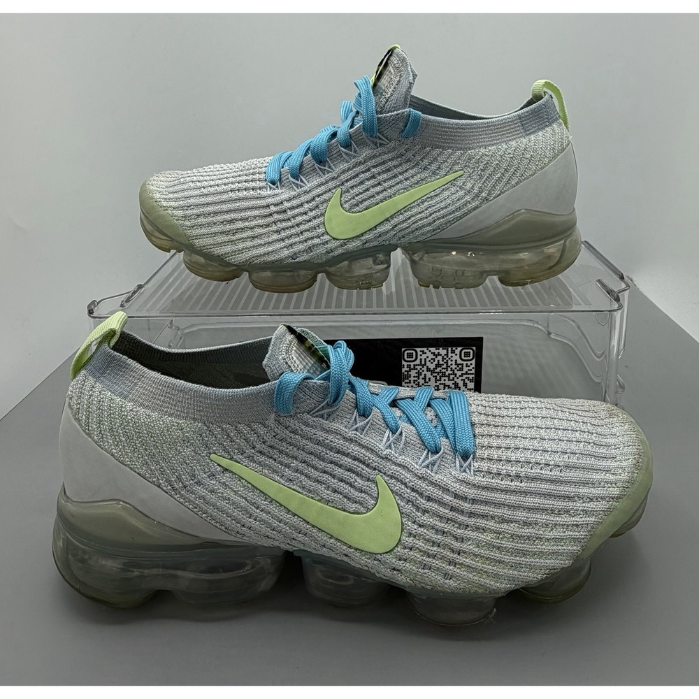 Nike Air Vapormax Flyknit 3 Baltic Blue Volt Women Shoes DC2051-001 Size 8